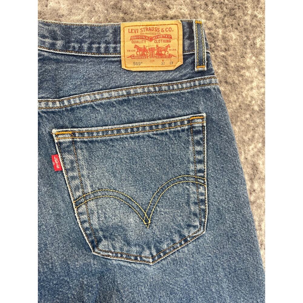 Vintage Levis 569 Jeans Men's 32X27 Loose Straight Y2K Grunge Baggy Skater